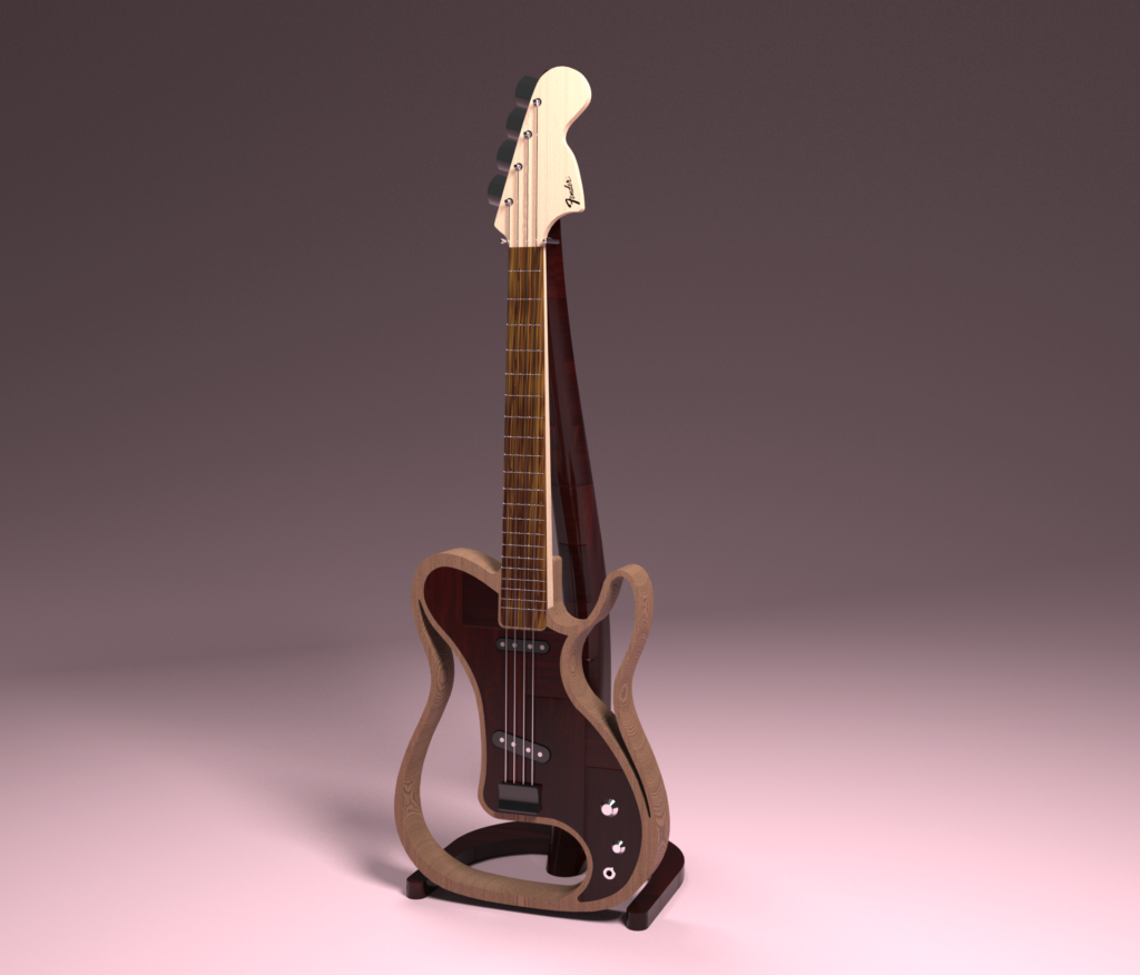 Guitarra eléctrica fabricada desde cero